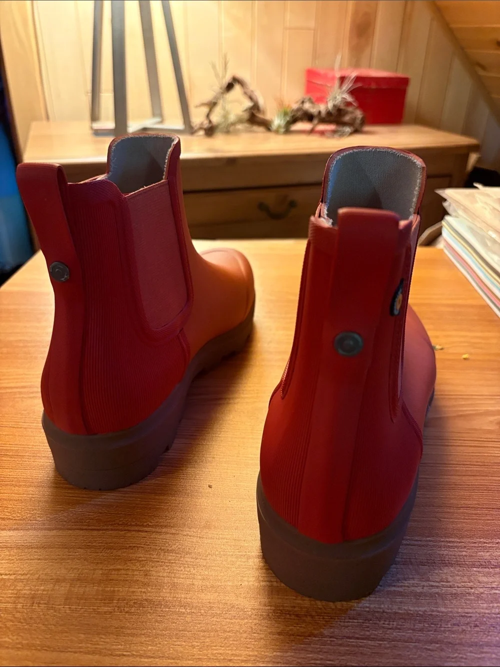Women’s Burnt Orange Chelsea Rain Boots - Bogs
